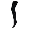 Sorte mønstrede Agnes Dot Tights strømpebukser med fine sandfarvede prikker til kvinder fra A Moi.